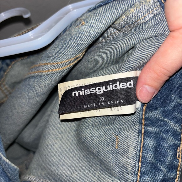 Missguided Dark Blue Jean Skort - Picture 2 of 7
